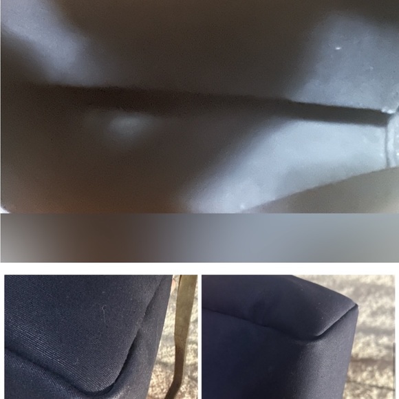 Hermes Vintage Navy Blue Canvas and Leather Herbag circa 1999 PM authenticated - Picture 9 of 10